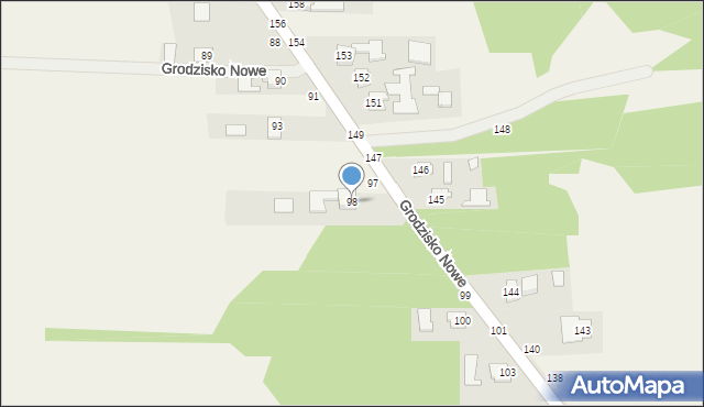 Grodzisko Nowe, Grodzisko Nowe, 98, mapa Grodzisko Nowe