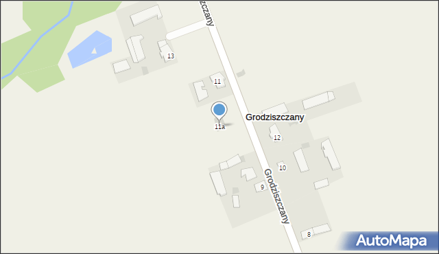 Grodziszczany, Grodziszczany, 11a, mapa Grodziszczany