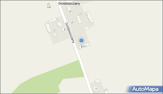 Grodziszczany, Grodziszczany, 8, mapa Grodziszczany