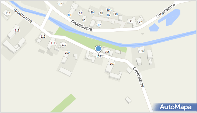 Grodziszcze, Grodziszcze, 108, mapa Grodziszcze