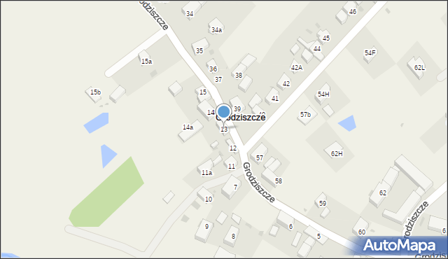 Grodziszcze, Grodziszcze, 13, mapa Grodziszcze