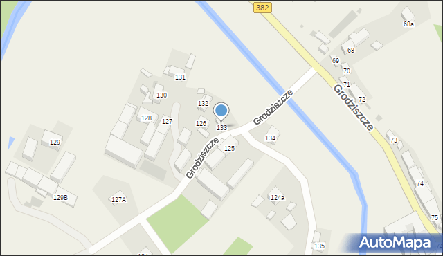 Grodziszcze, Grodziszcze, 133, mapa Grodziszcze