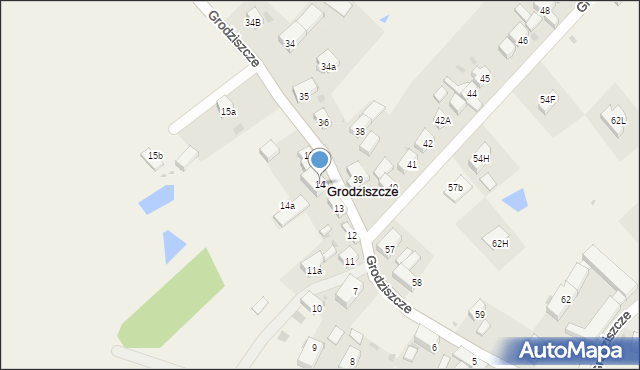 Grodziszcze, Grodziszcze, 14, mapa Grodziszcze