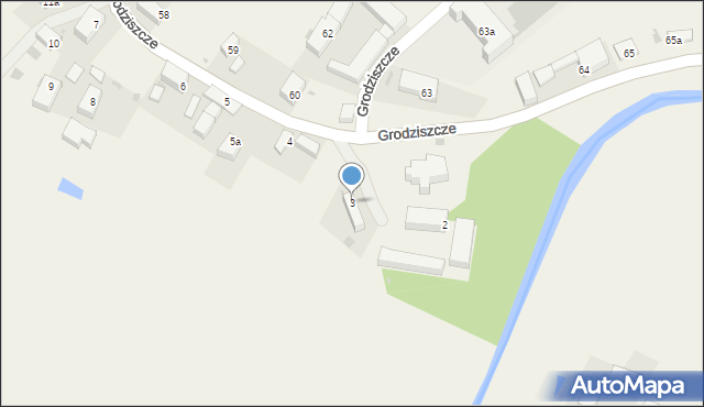 Grodziszcze, Grodziszcze, 3, mapa Grodziszcze