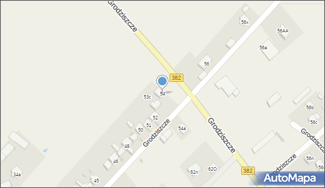 Grodziszcze, Grodziszcze, 54, mapa Grodziszcze