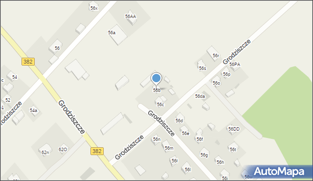 Grodziszcze, Grodziszcze, 56b, mapa Grodziszcze
