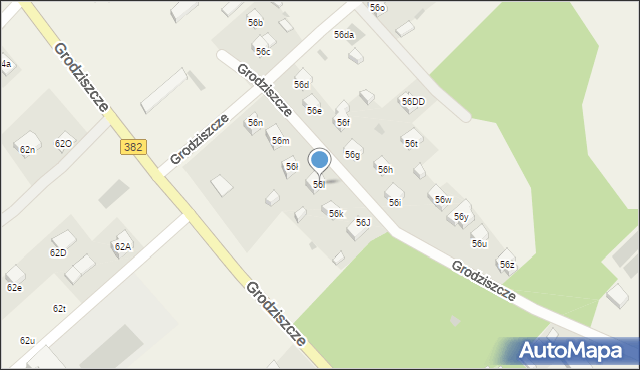 Grodziszcze, Grodziszcze, 56l, mapa Grodziszcze