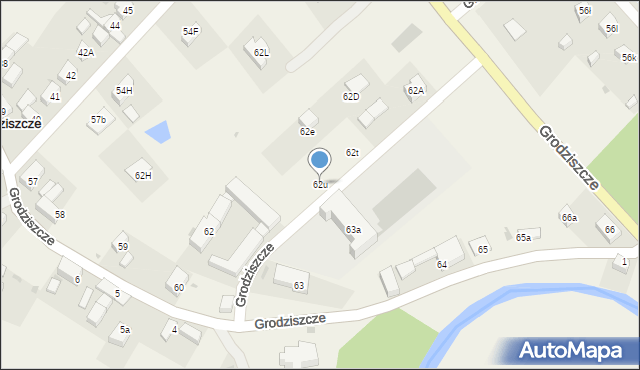Grodziszcze, Grodziszcze, 62u, mapa Grodziszcze