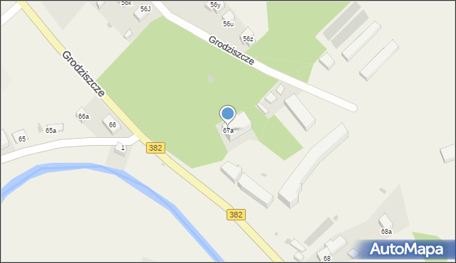 Grodziszcze, Grodziszcze, 67a, mapa Grodziszcze