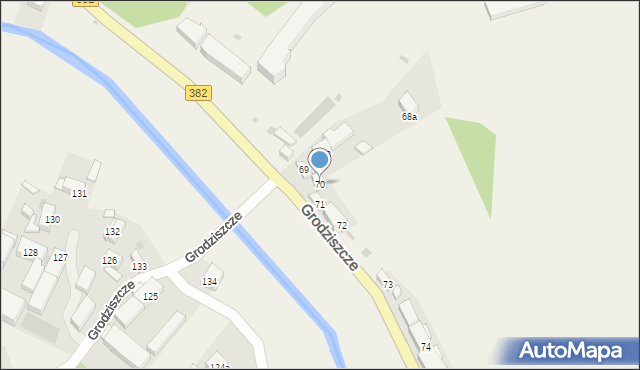 Grodziszcze, Grodziszcze, 70, mapa Grodziszcze