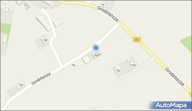 Grodziszcze, Grodziszcze, 76A, mapa Grodziszcze