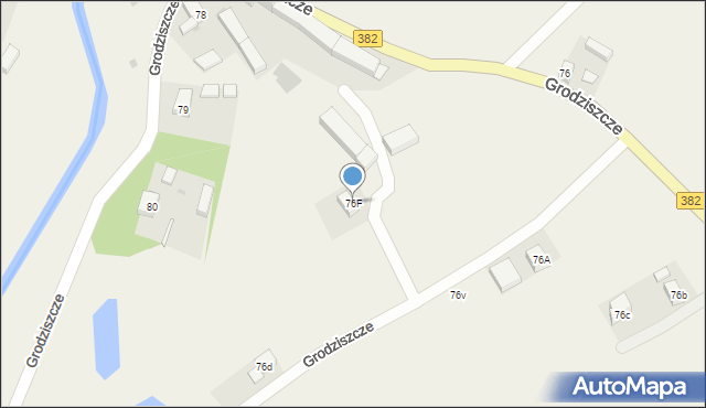 Grodziszcze, Grodziszcze, 76F, mapa Grodziszcze