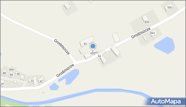 Grodziszcze, Grodziszcze, 93/2, mapa Grodziszcze