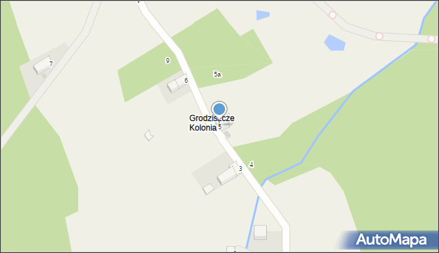 Grodziszcze, Grodziszcze Kolonia, 5, mapa Grodziszcze