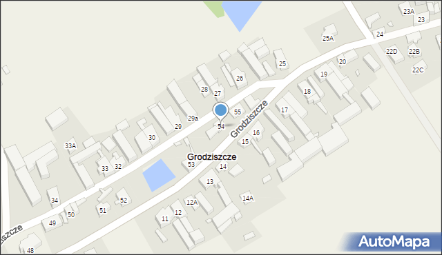 Grodziszcze, Grodziszcze, 54, mapa Grodziszcze