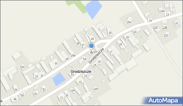 Grodziszcze, Grodziszcze, 55, mapa Grodziszcze