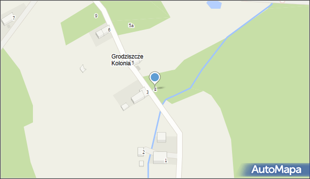 Grodziszcze Kolonia, Grodziszcze Kolonia, 4, mapa Grodziszcze Kolonia
