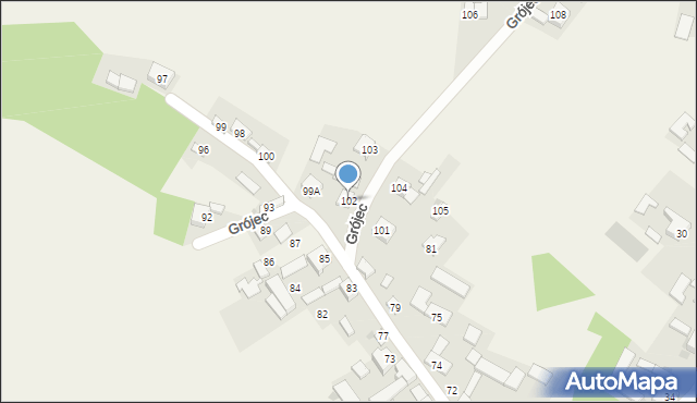 Grójec, Grójec, 102, mapa Grójec