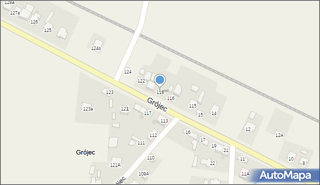 Grójec, Grójec, 118, mapa Grójec