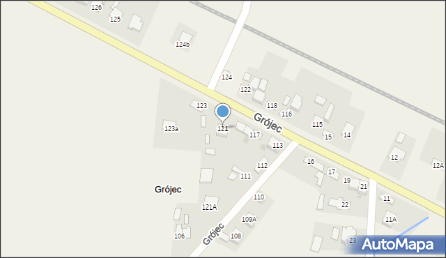 Grójec, Grójec, 121, mapa Grójec