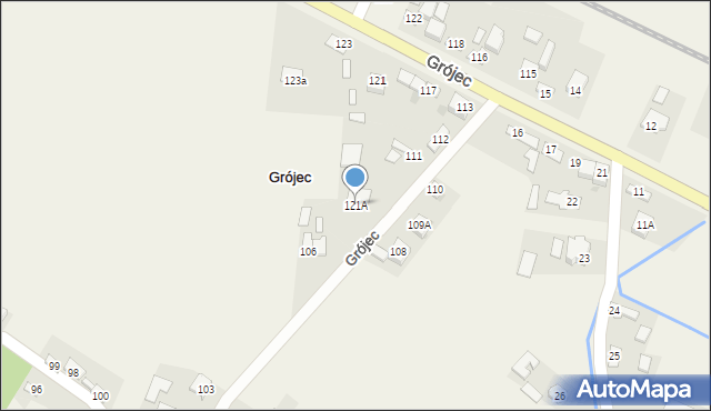 Grójec, Grójec, 121A, mapa Grójec
