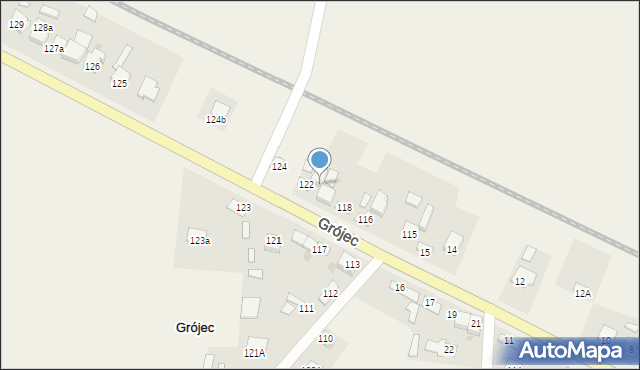 Grójec, Grójec, 122a, mapa Grójec