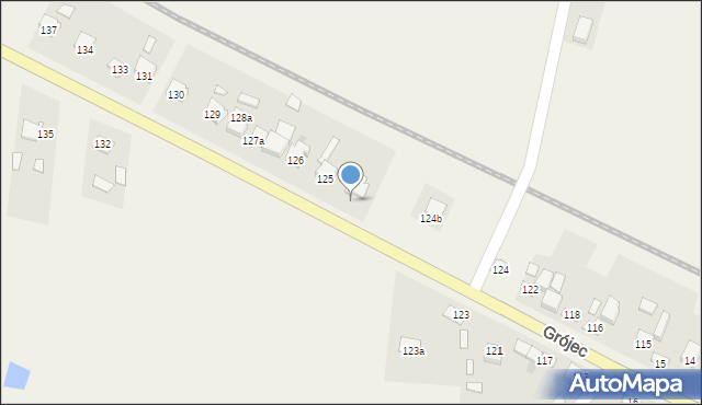 Grójec, Grójec, 124d, mapa Grójec