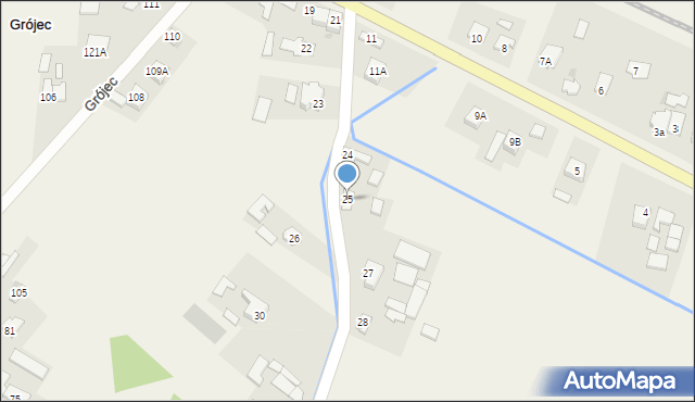 Grójec, Grójec, 25, mapa Grójec
