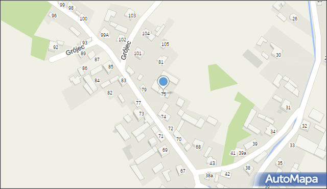 Grójec, Grójec, 75, mapa Grójec