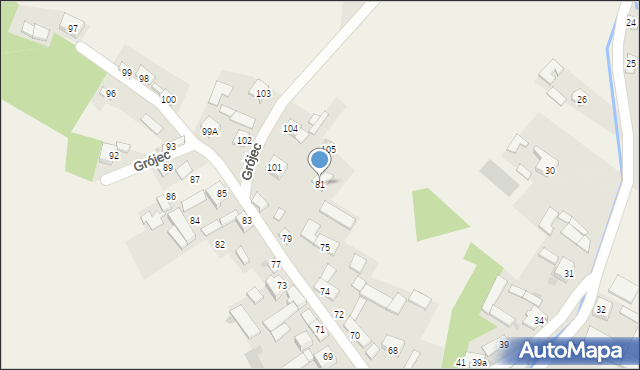 Grójec, Grójec, 81, mapa Grójec
