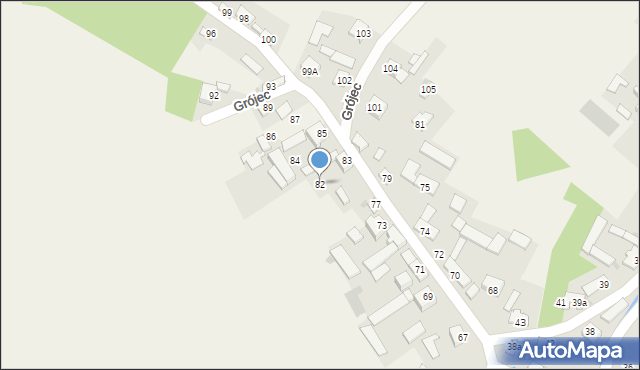 Grójec, Grójec, 82, mapa Grójec