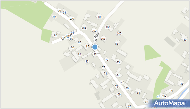 Grójec, Grójec, 83, mapa Grójec
