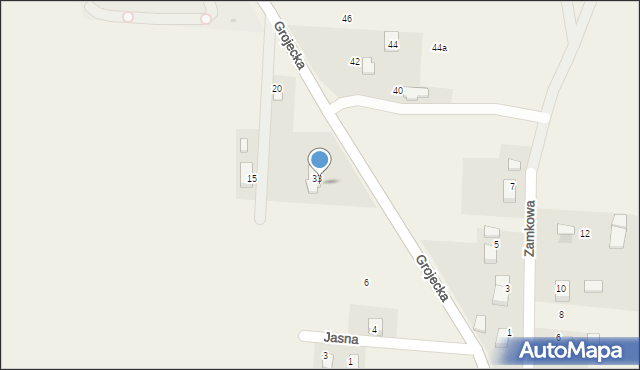 Grojec, Grojecka, 35, mapa Grojec