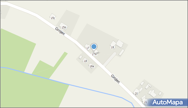 Grojec, Grojec, 17A, mapa Grojec