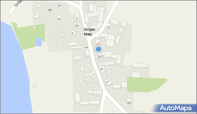 Grójec Mały, Grójec Mały, 14, mapa Grójec Mały