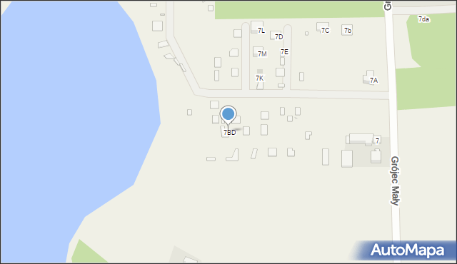 Grójec Mały, Grójec Mały, 7BD, mapa Grójec Mały