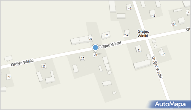 Grójec Wielki, Grójec Wielki, 23, mapa Grójec Wielki