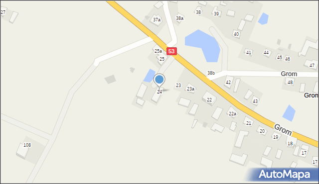 Grom, Grom, 24, mapa Grom