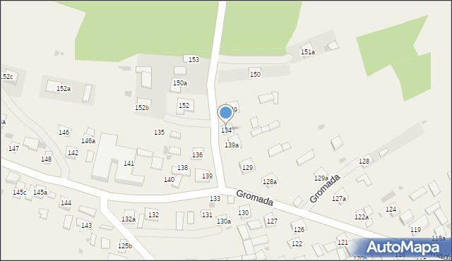 Gromada, Gromada, 134, mapa Gromada