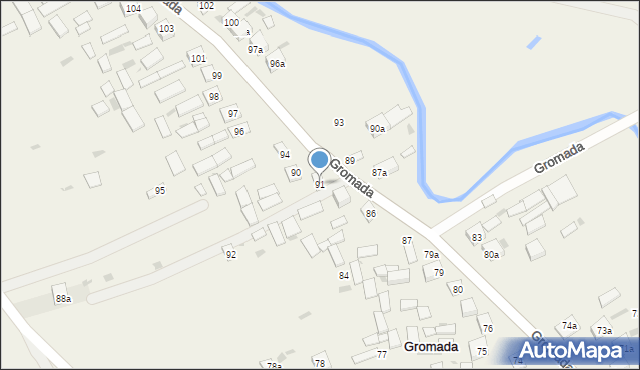 Gromada, Gromada, 91, mapa Gromada