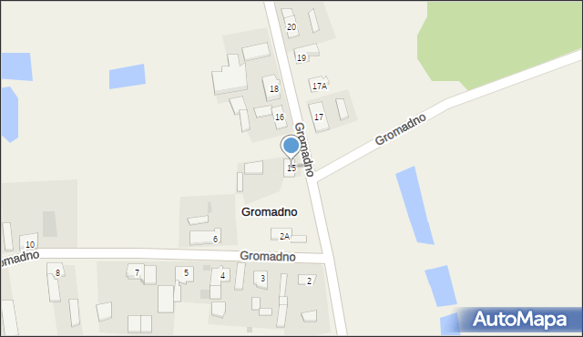 Gromadno, Gromadno, 15, mapa Gromadno