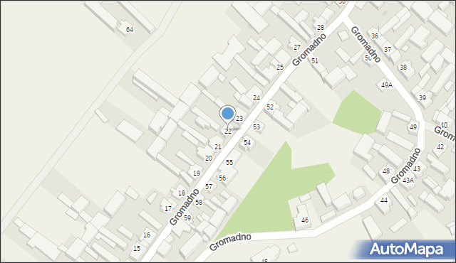 Gromadno, Gromadno, 22, mapa Gromadno