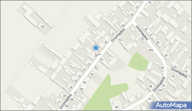 Gromadno, Gromadno, 24, mapa Gromadno