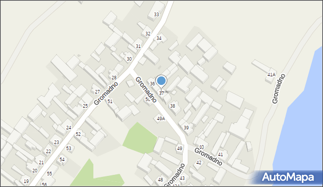 Gromadno, Gromadno, 37, mapa Gromadno