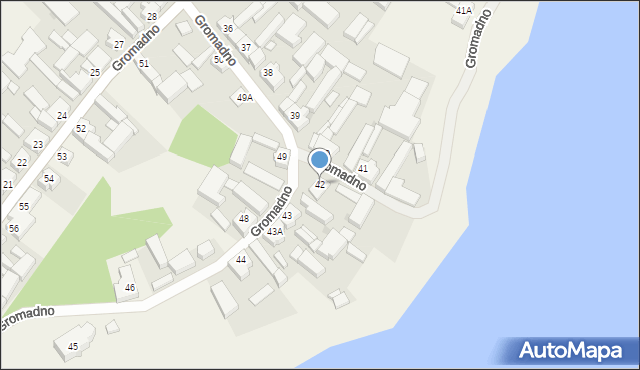 Gromadno, Gromadno, 42, mapa Gromadno