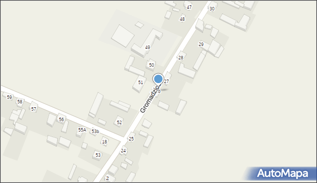 Gromadzice, Gromadzice, 26, mapa Gromadzice