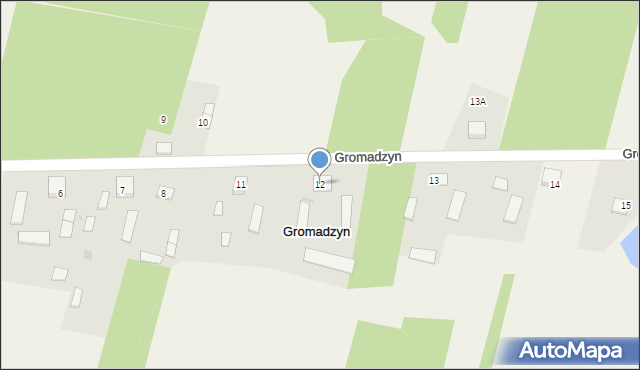 Gromadzyn, Gromadzyn, 12, mapa Gromadzyn