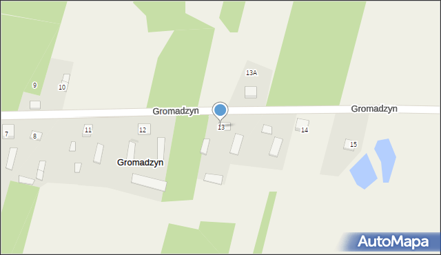 Gromadzyn, Gromadzyn, 13, mapa Gromadzyn