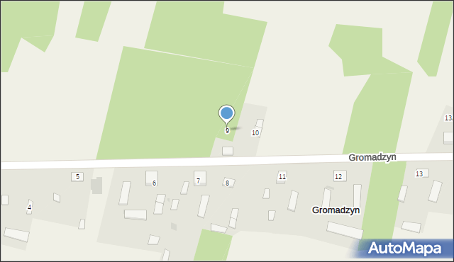 Gromadzyn, Gromadzyn, 9, mapa Gromadzyn