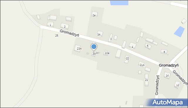 Gromadzyń, Gromadzyń, 23, mapa Gromadzyń